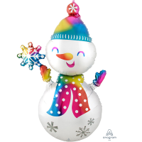 Multiballoon Satin Snowman